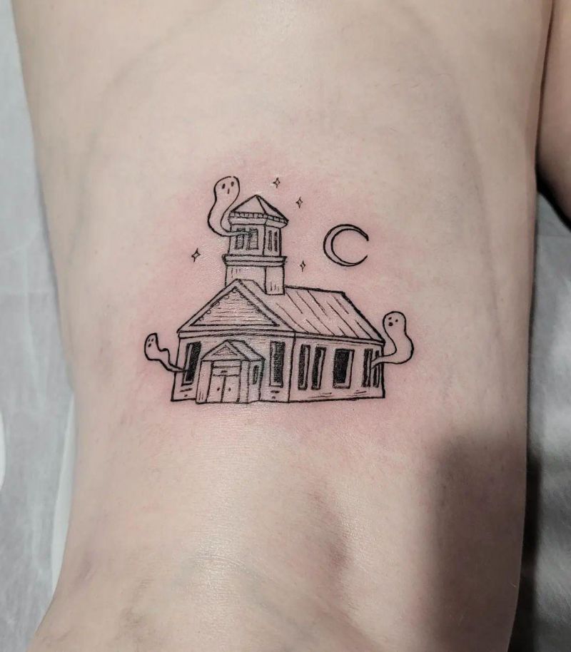 30 Unique Church Tattoos You Can Copy