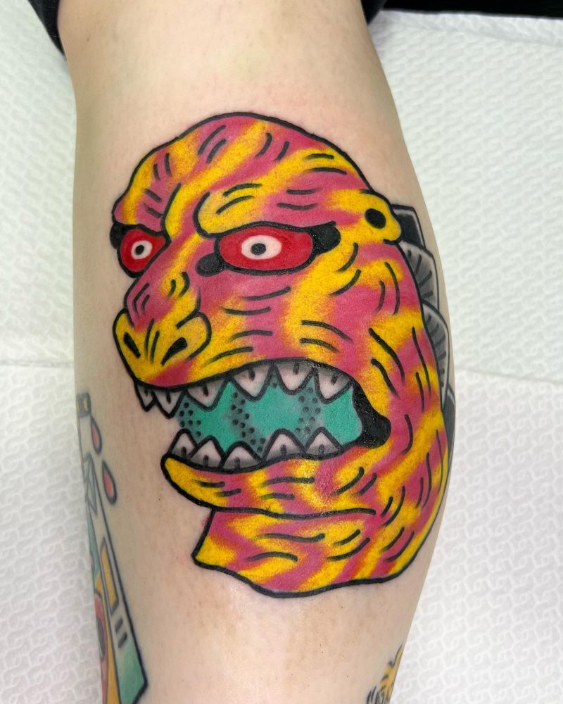 30 Unique Godzilla Tattoos Make You Attractive