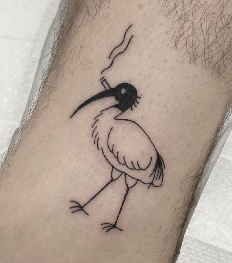 30 Unique Ibis Tattoos For Your Inspiration