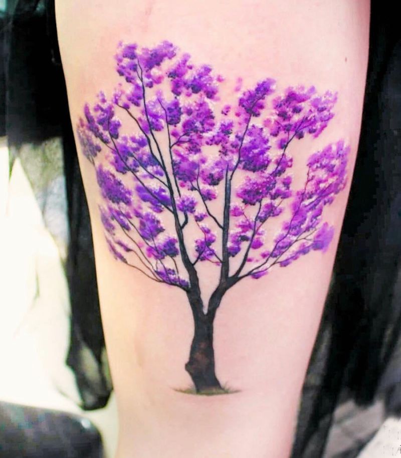 30 Pretty Jacaranda Tattoos You Can Copy