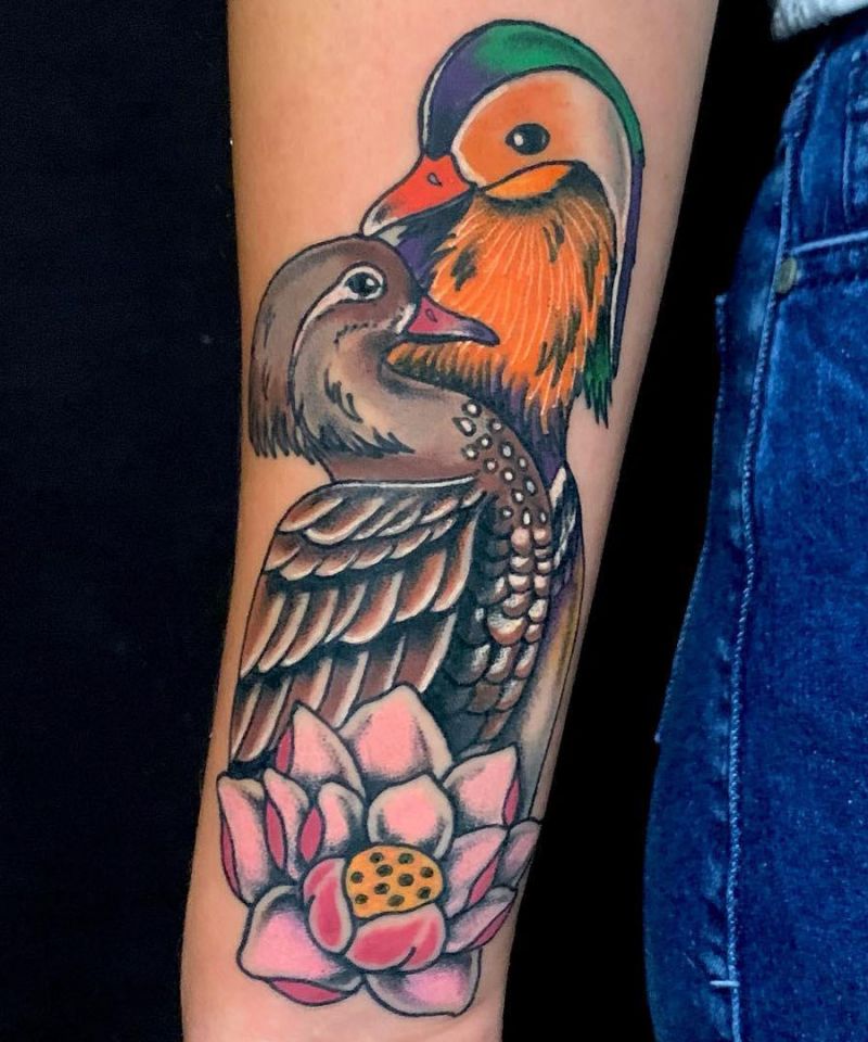 25 Pretty Mandarin Duck Tattoos You Must Love