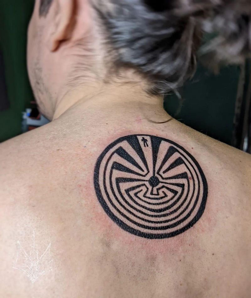 30 Unique Maze Tattoos You Must Love