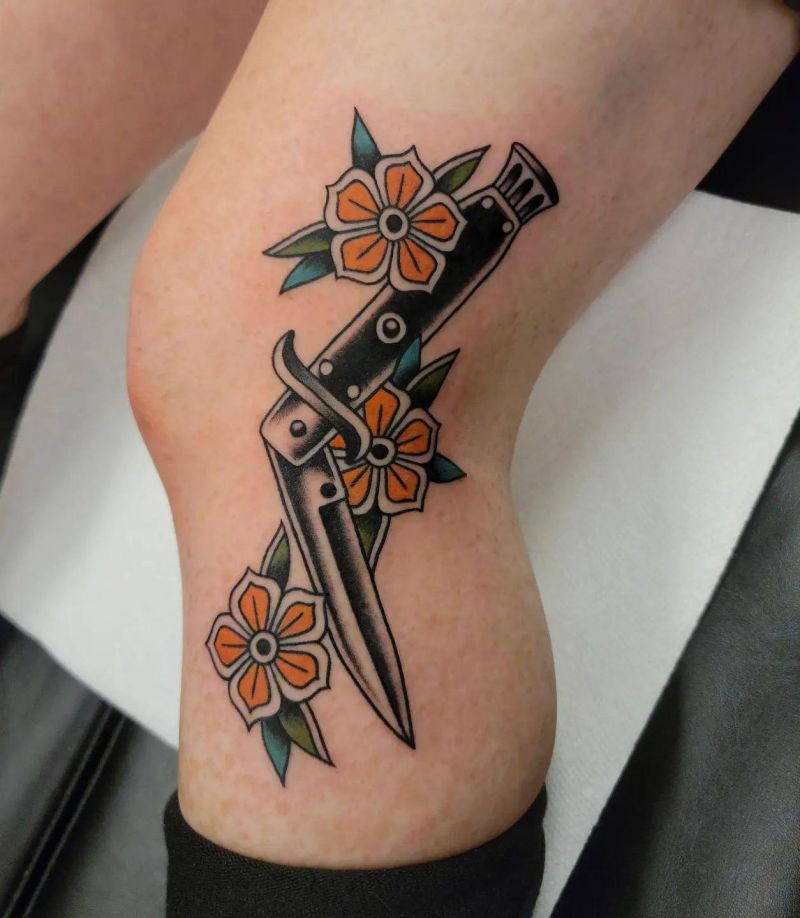 30 Unique Switchblade Tattoos You Can Copy