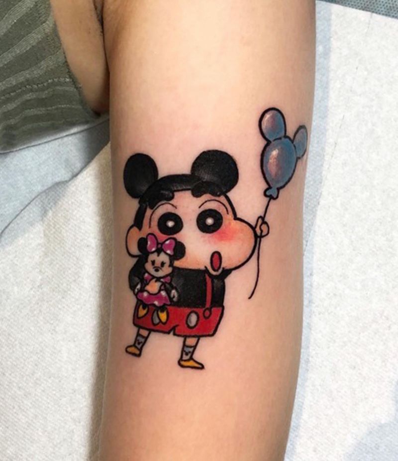 30 Cute Crayon Shin-chan Tattoos Make You Happy Forever