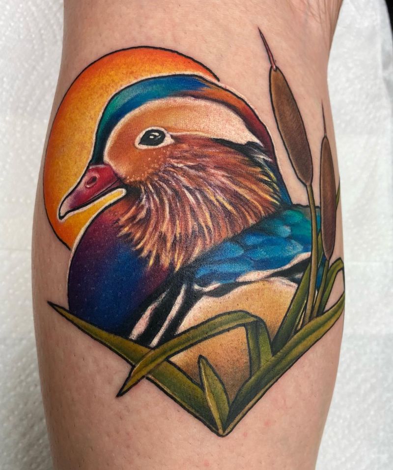 25 Pretty Mandarin Duck Tattoos You Must Love