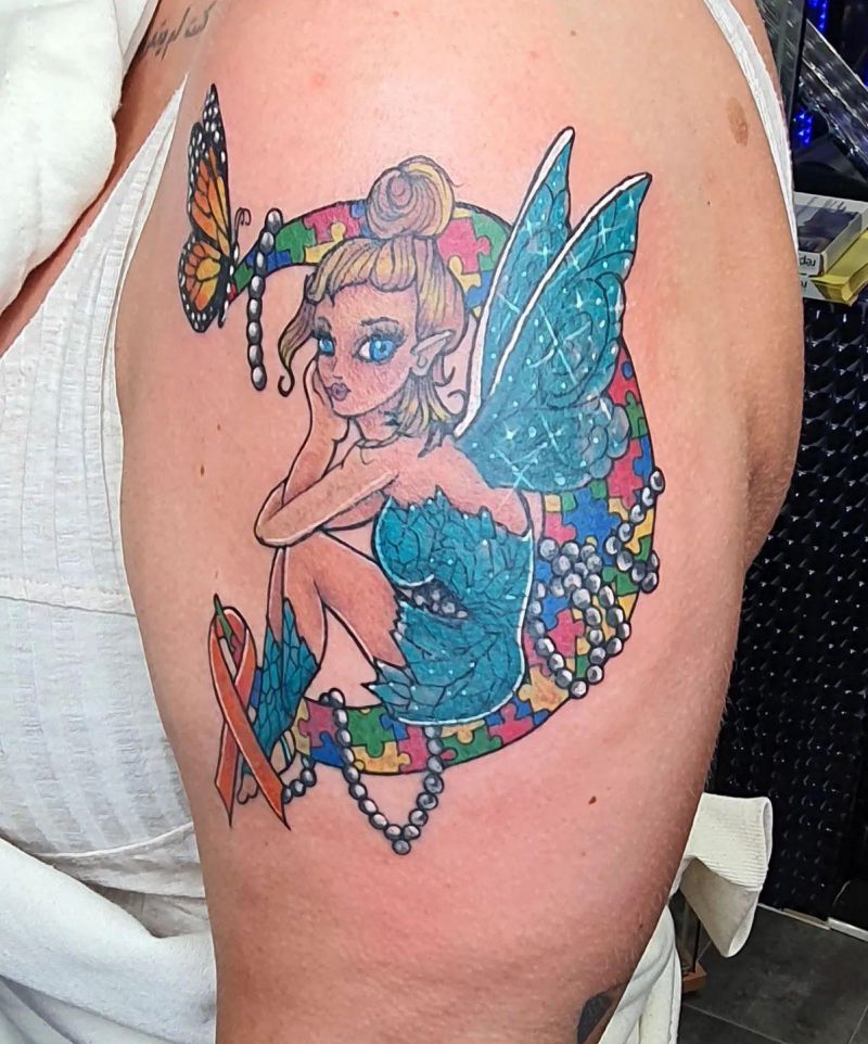 30 Pretty Moon Fairy Tattoos You Can Copy