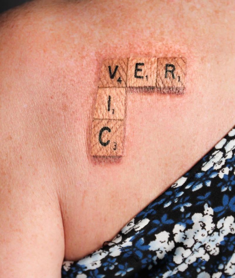 30 Unique Scrabble Tattoos For Your Inspiration