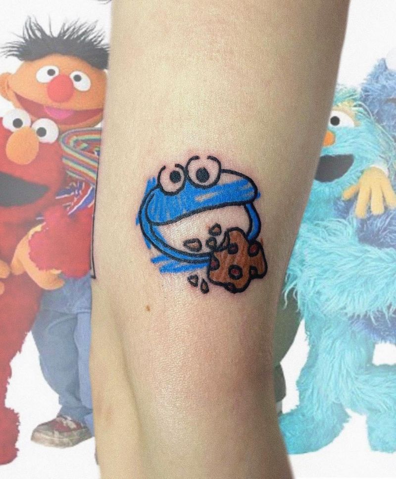 30 Cute Sesame Street Tattoos You Must Love