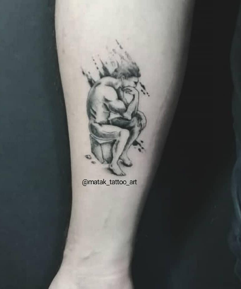 30 Unique Thinker Tattoos For Your Inspiration