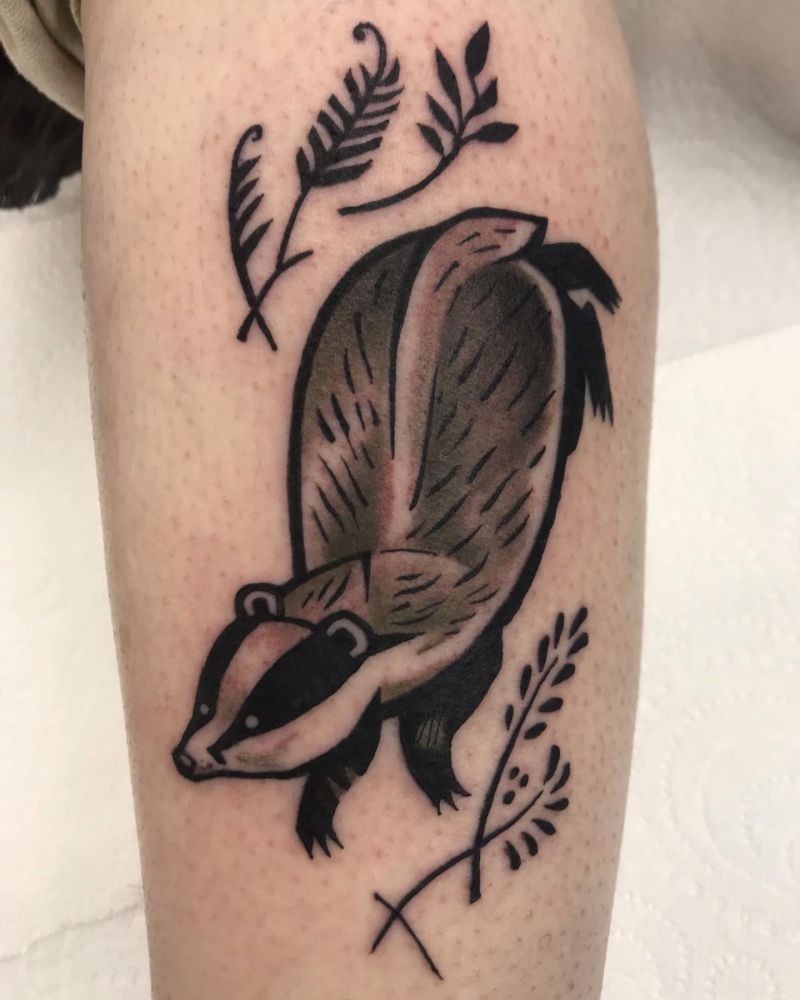 30 Unique Badger Tattoos You Must Try