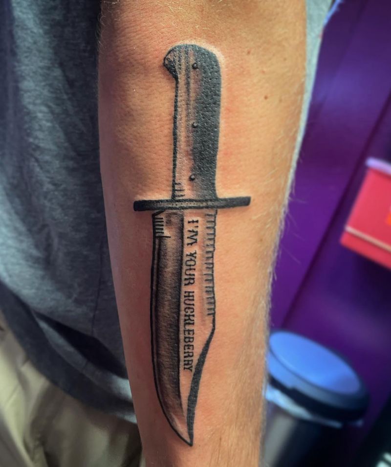 30 Unique Bowie Knife Tattoos For Your Inspiration