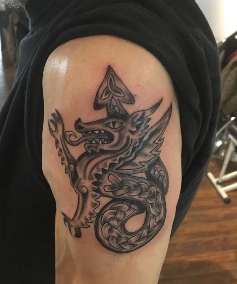 30 Unique Celtic Dragon Tattoos For Your Inspiration