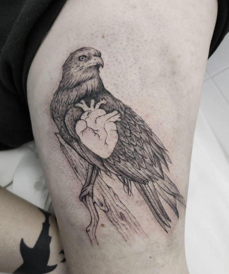 30 Amazing Hawk Tattoos Make You Attractive