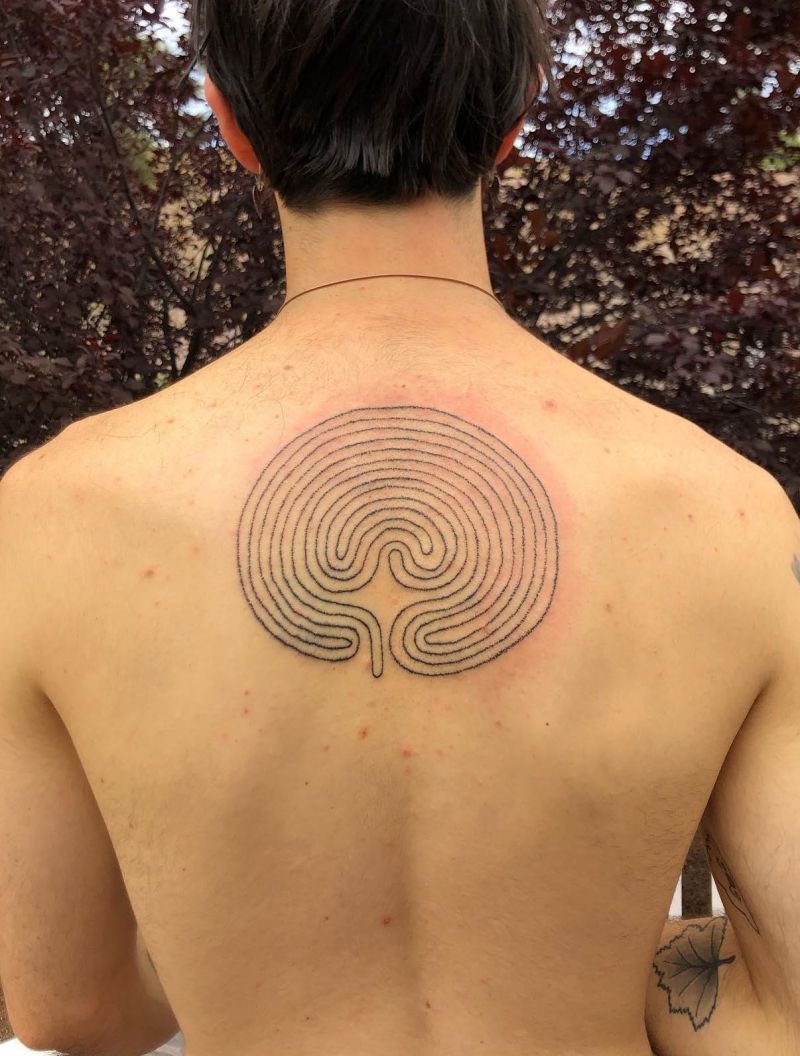 30 Unique Maze Tattoos You Must Love