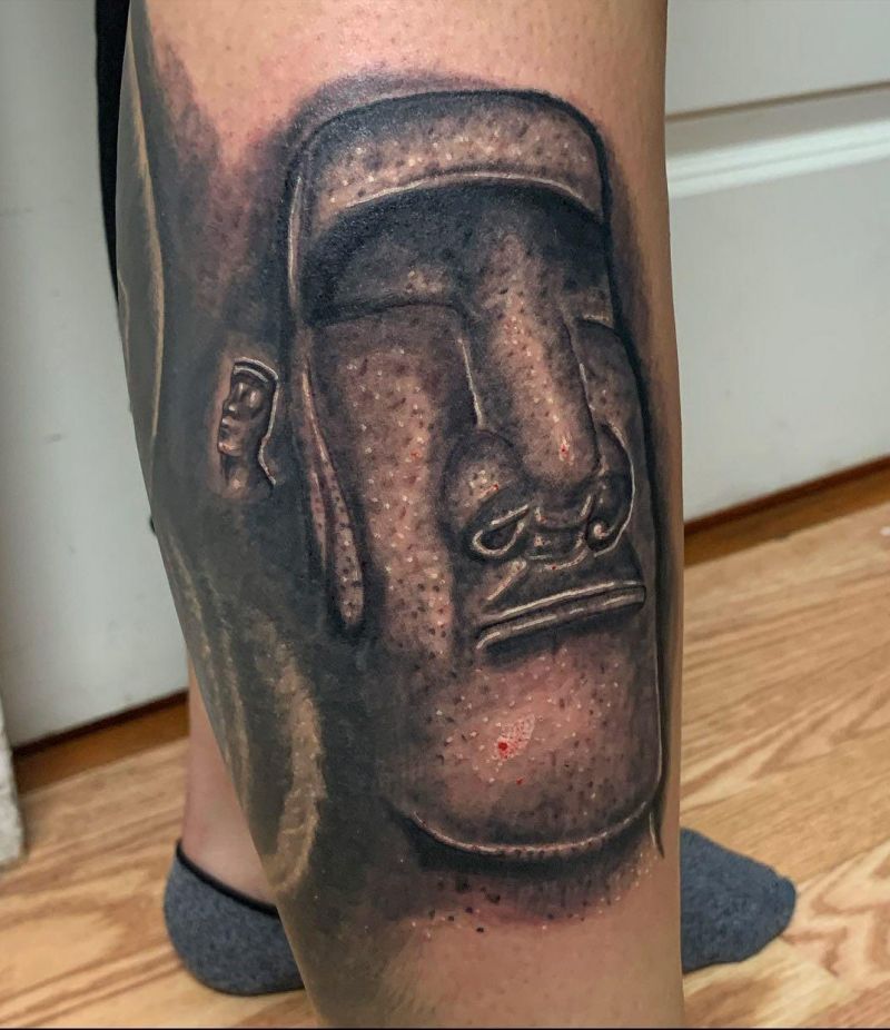 30 Unique Moai Tattoos You Can Copy