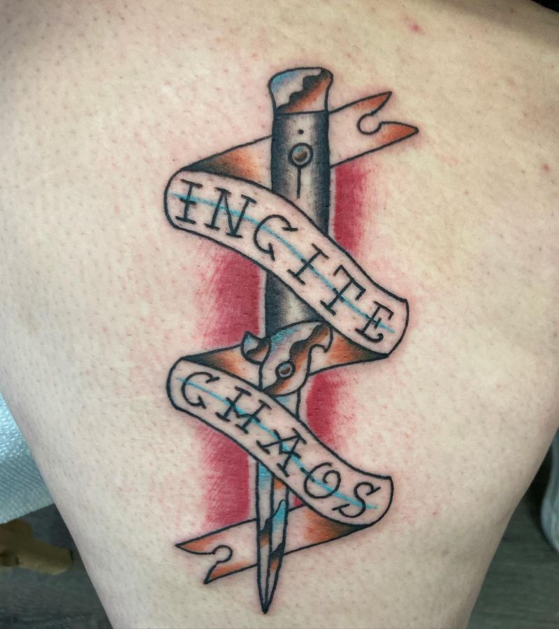 30 Unique Switchblade Tattoos You Can Copy