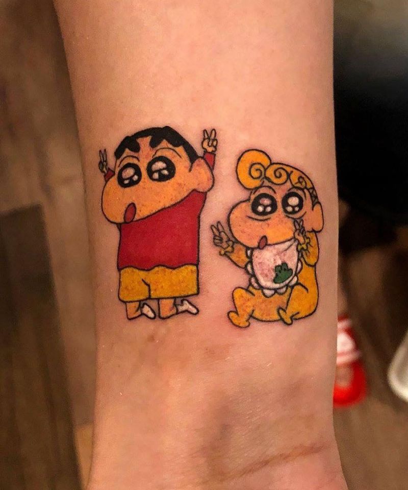 30 Cute Crayon Shin-chan Tattoos Make You Happy Forever