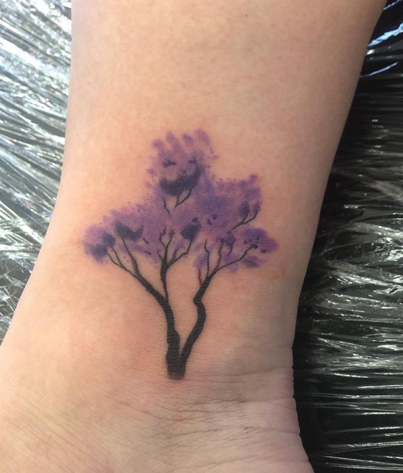 30 Pretty Jacaranda Tattoos You Can Copy