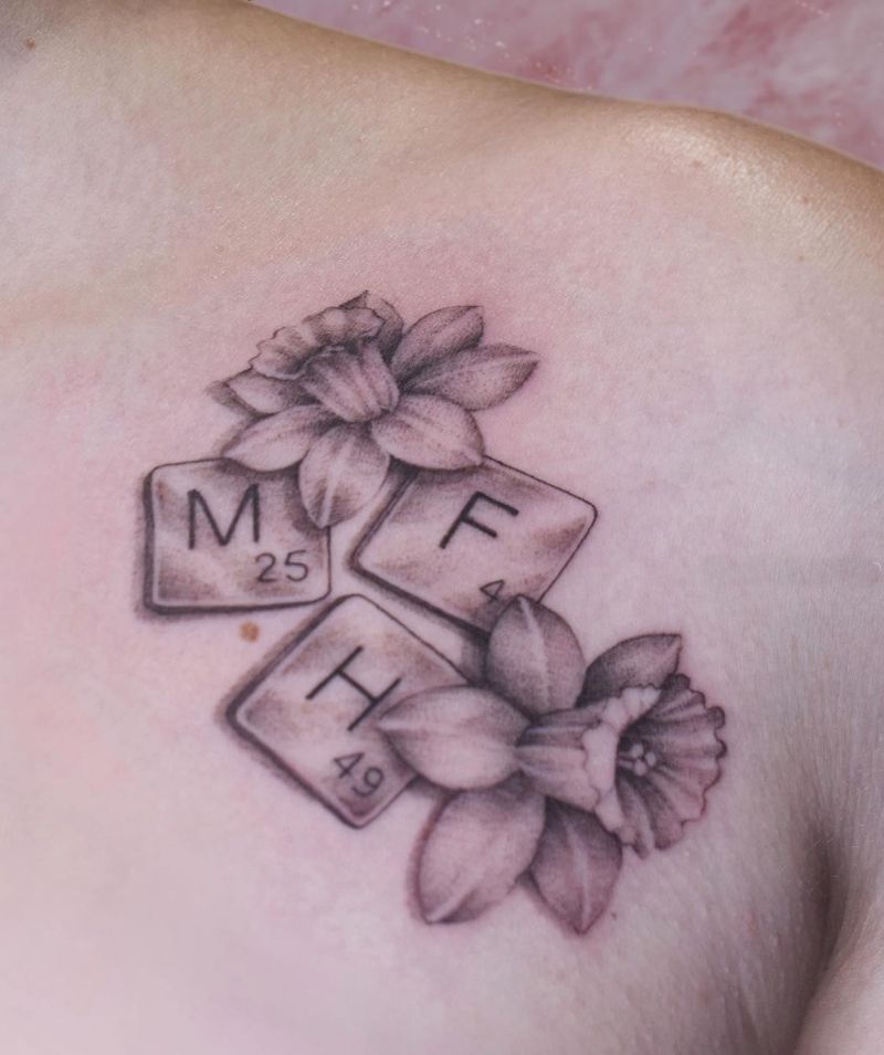 30 Unique Scrabble Tattoos For Your Inspiration