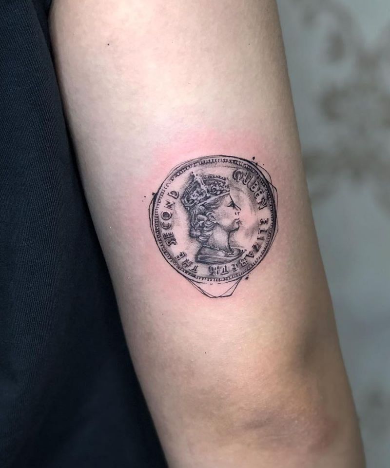 30 Unique Coin Tattoos You Must Love