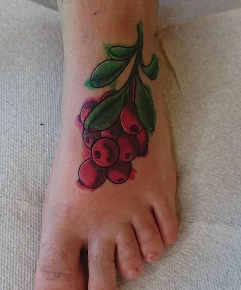 30 Pretty Cranberry Tattoos You Should Try