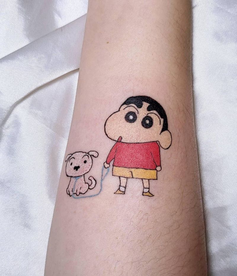 30 Cute Crayon Shin-chan Tattoos Make You Happy Forever