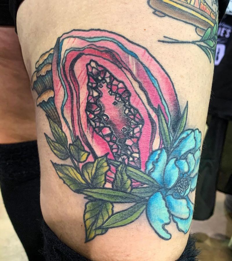 30 Cool Geode Tattoos You Should Copy