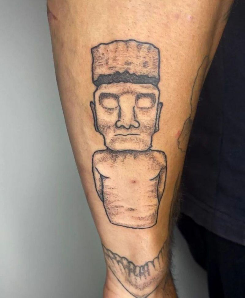 30 Unique Moai Tattoos You Can Copy