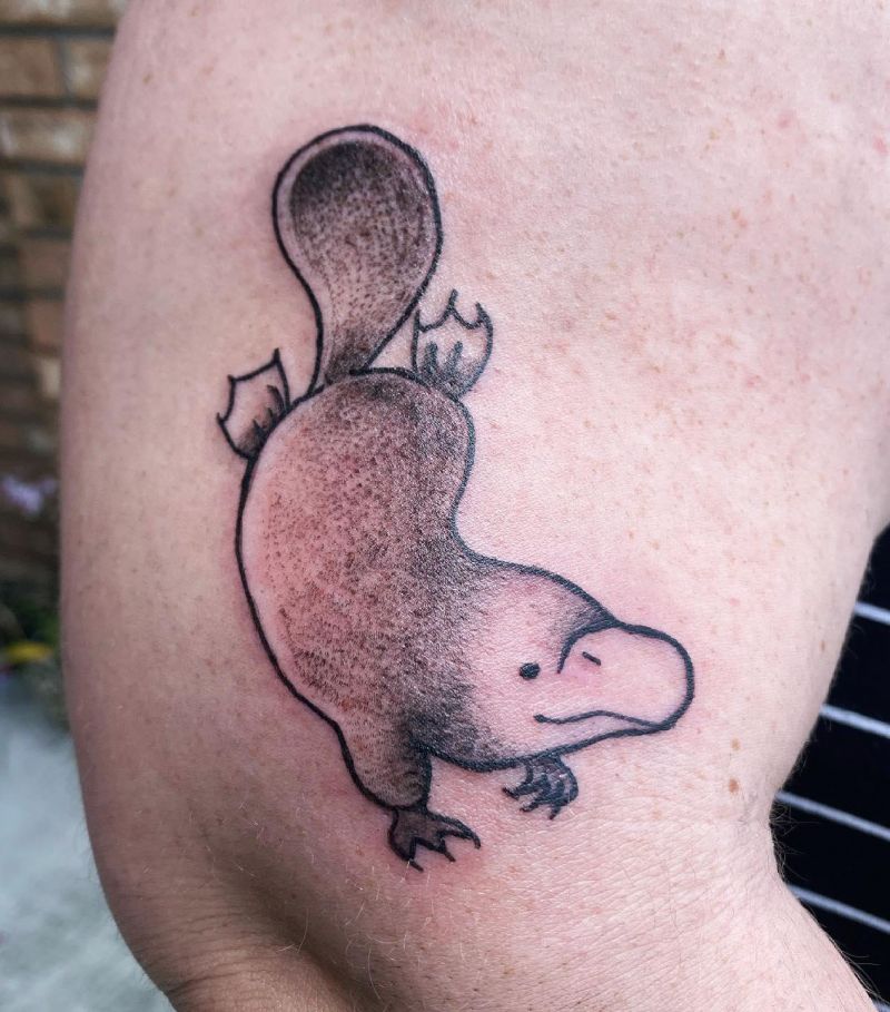 30 Cool Platypus Tattoos You Will Love