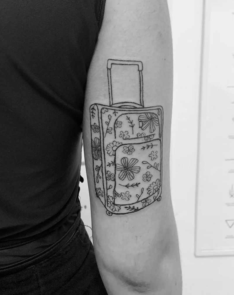 30 Unique Suitcase Tattoos You Must Love