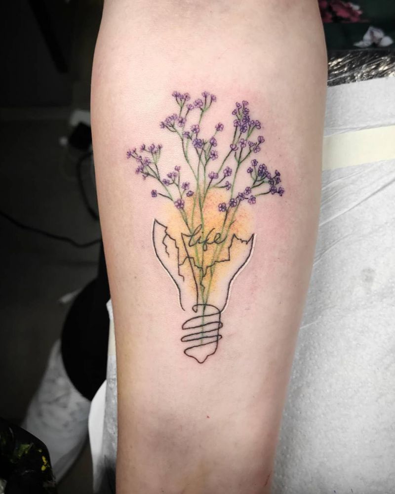 30 Pretty baby's breath Tattoos Tattoos You Will Love