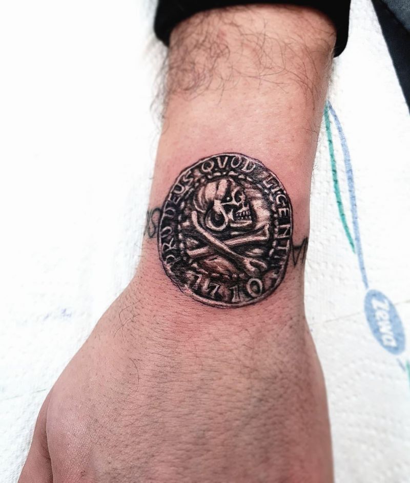 30 Unique Coin Tattoos You Must Love