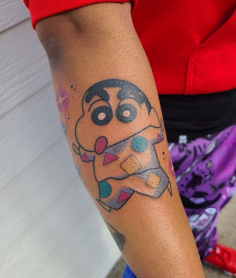 30 Cute Crayon Shin-chan Tattoos Make You Happy Forever