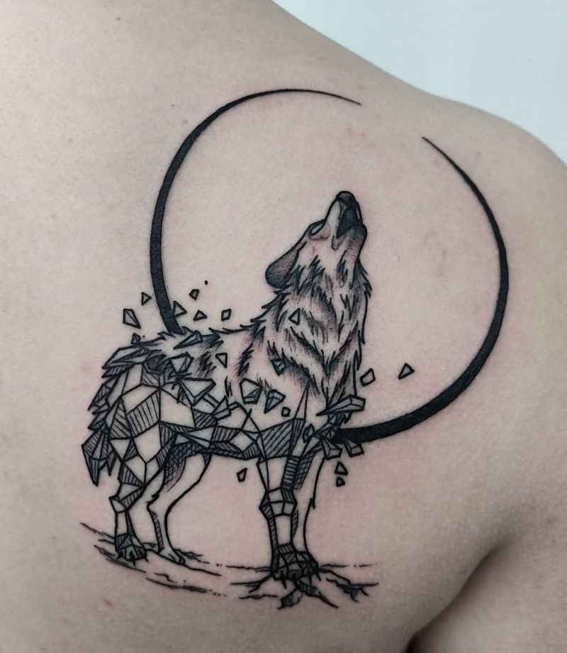 30 Great Howling Wolf Tattoos For Your Inspiration