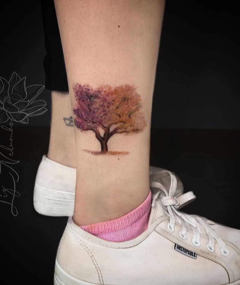 30 Pretty Jacaranda Tattoos You Can Copy