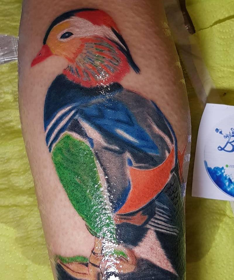 25 Pretty Mandarin Duck Tattoos You Must Love