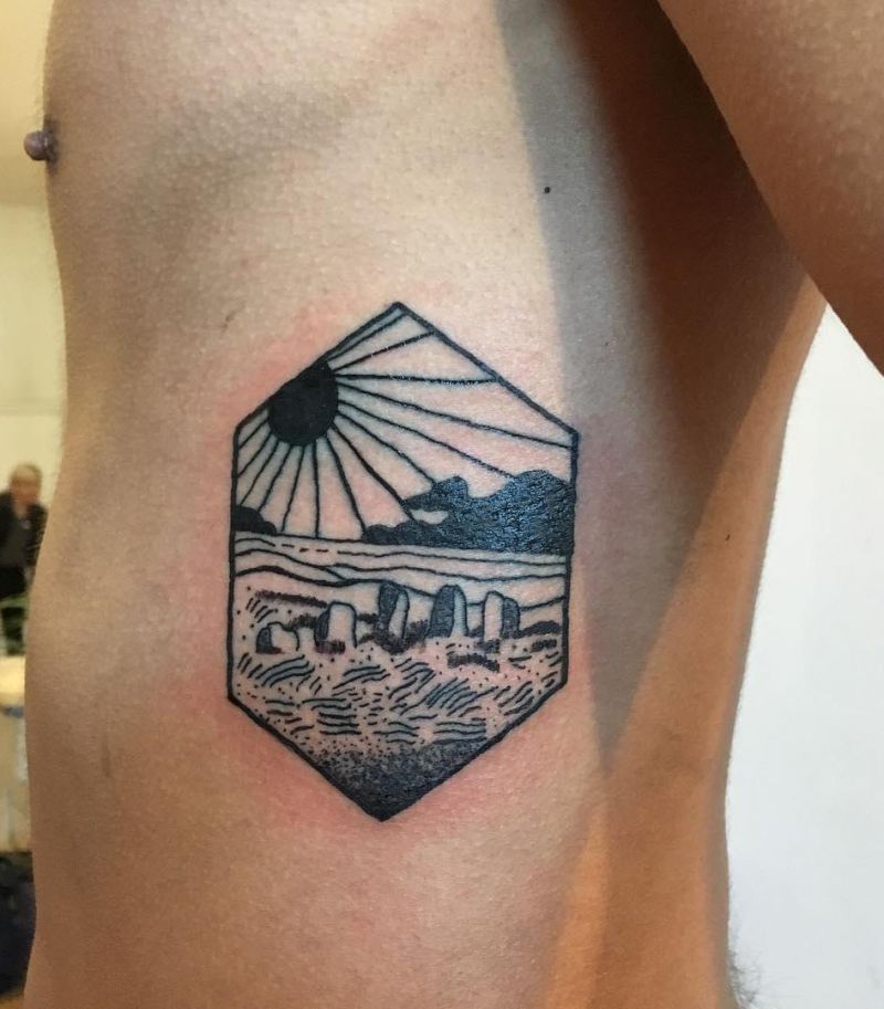 30 Unique Stonehenge Tattoos For Your Inspiration