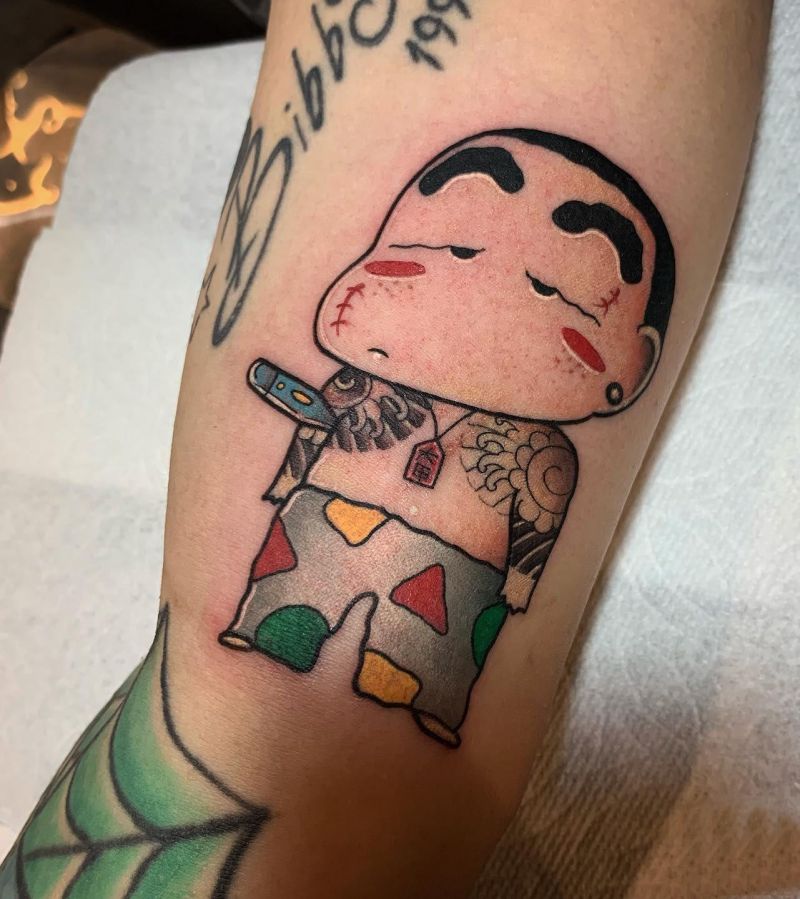 30 Cute Crayon Shin-chan Tattoos Make You Happy Forever
