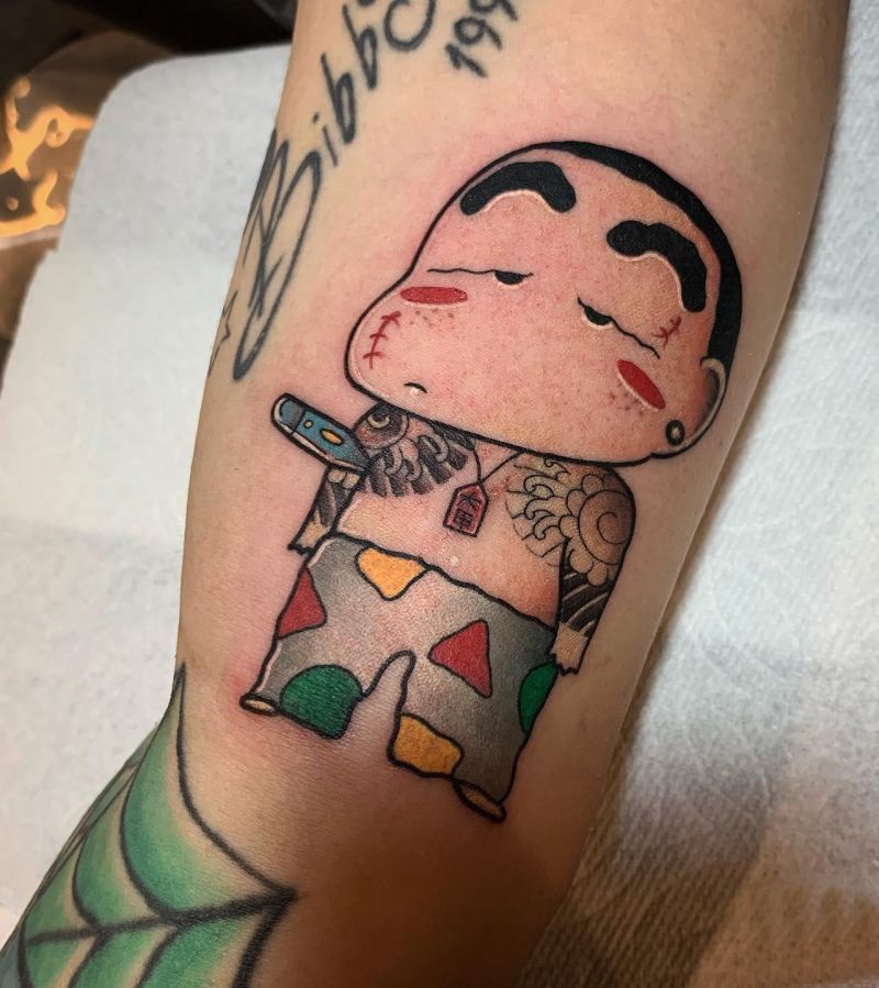 30 Cute Crayon Shin-chan Tattoos Make You Happy Forever