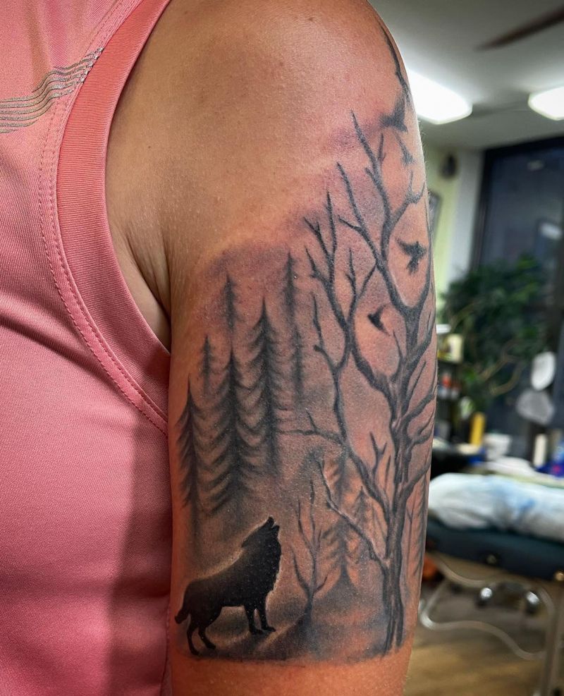 30 Great Howling Wolf Tattoos For Your Inspiration