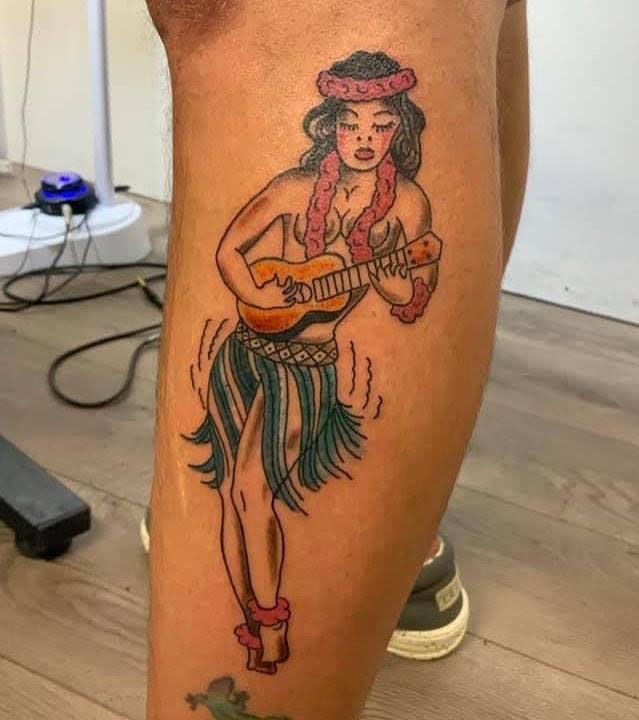 30 Pretty Hula Girl Tattoos You Should Copy