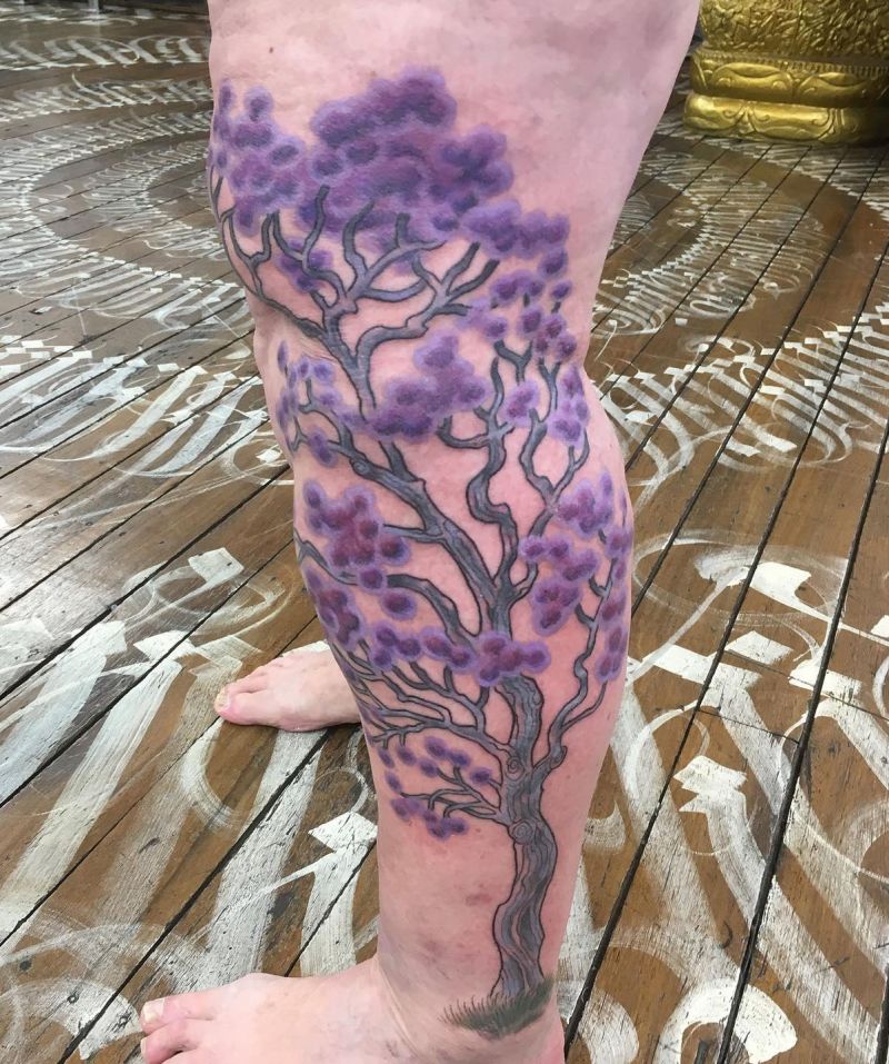 30 Pretty Jacaranda Tattoos You Can Copy