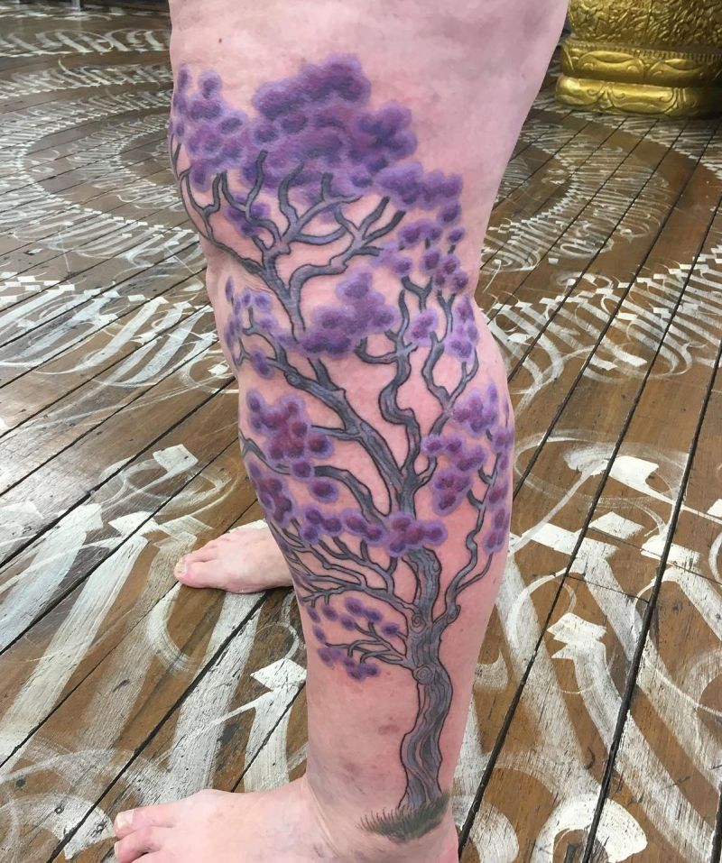 30 Pretty Jacaranda Tattoos You Can Copy