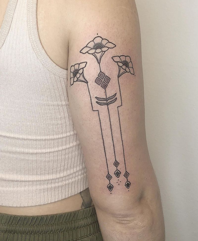 30 Elegant Art Deco Tattoos You Can Copy