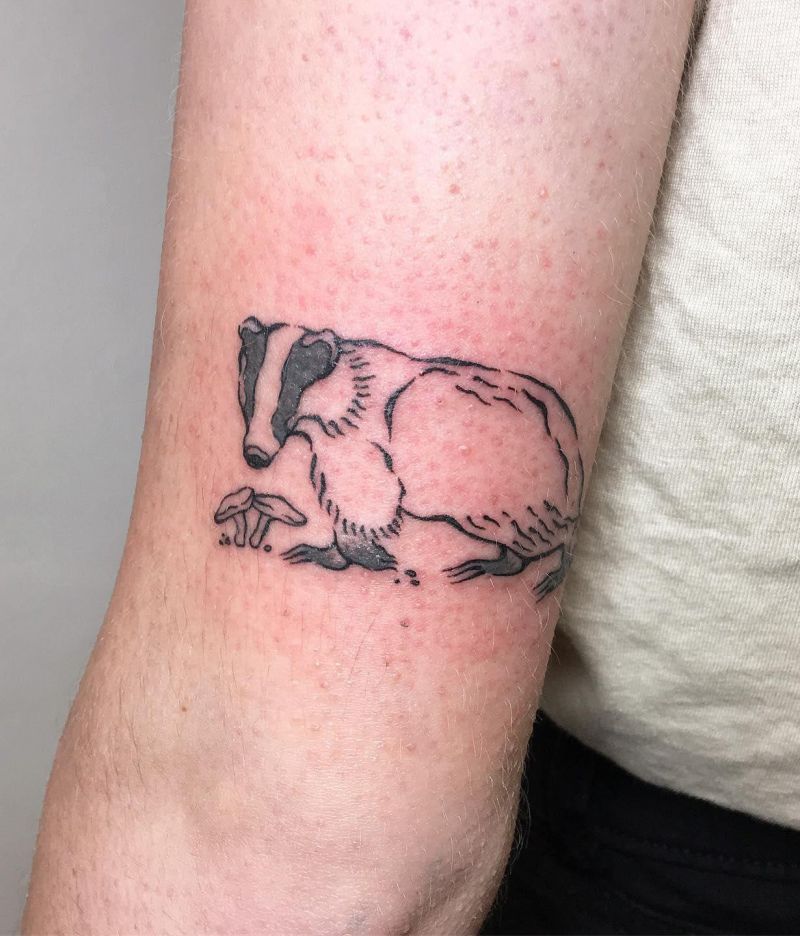 30 Unique Badger Tattoos You Must Try