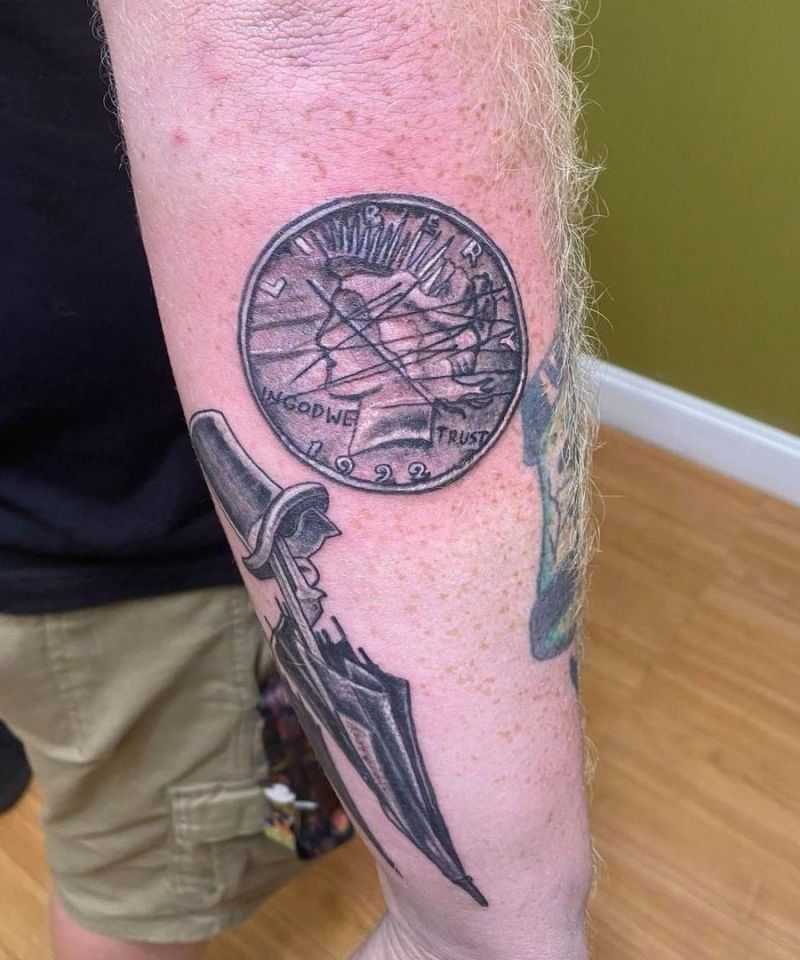 30 Unique Coin Tattoos You Must Love