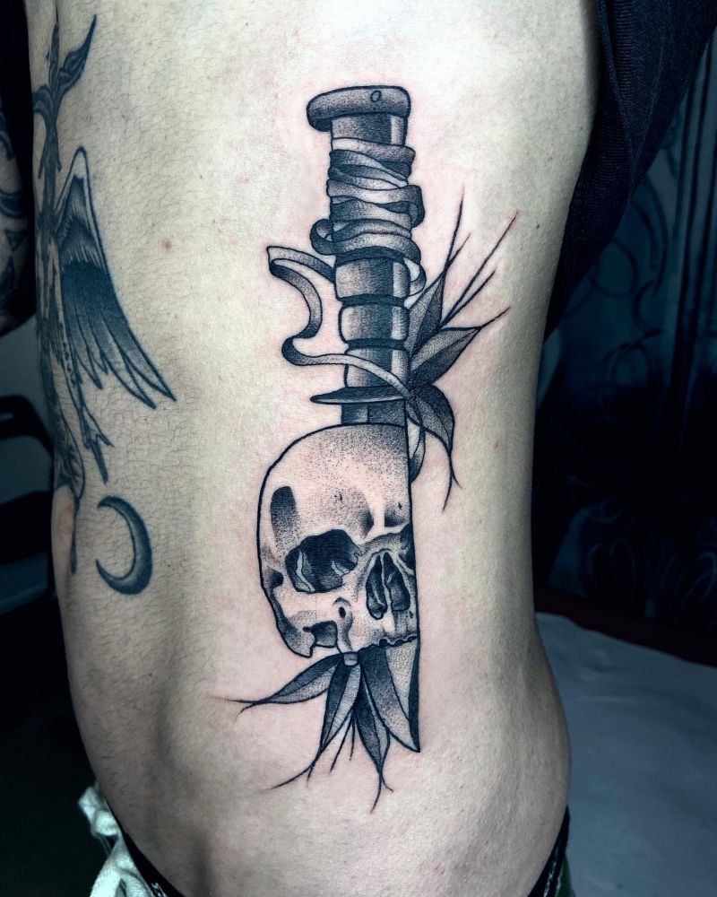 30 Unique Ka-bar Tattoos You Must Love