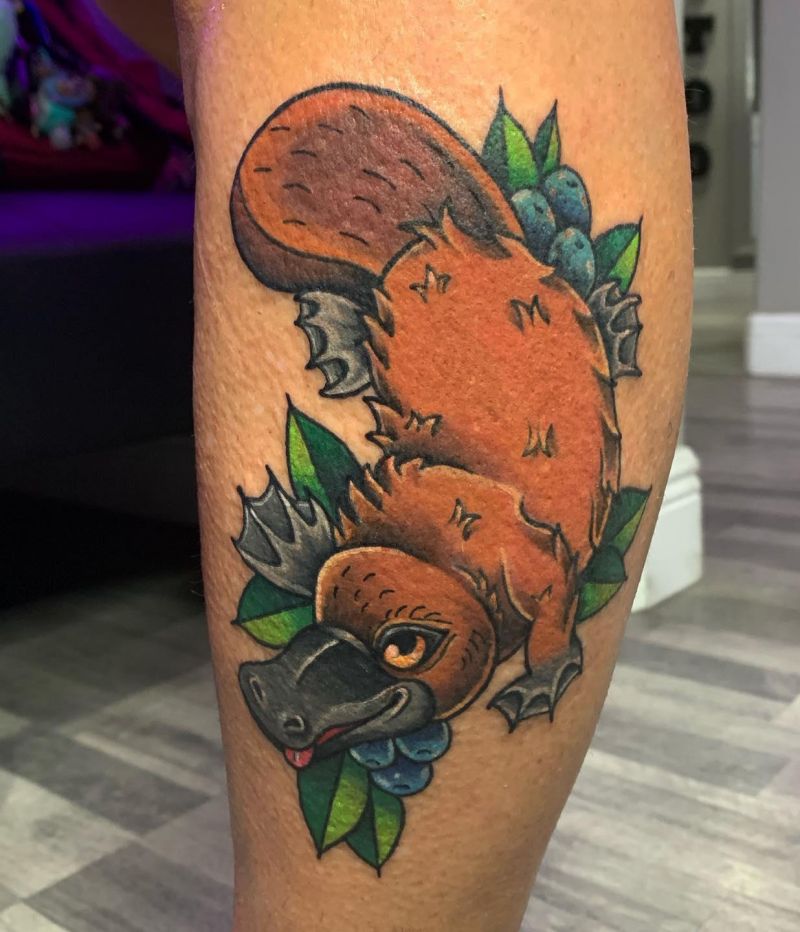 30 Cool Platypus Tattoos You Will Love