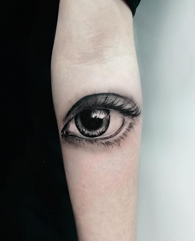 30 Great Realistic Eye Tattoos Make You Attractive