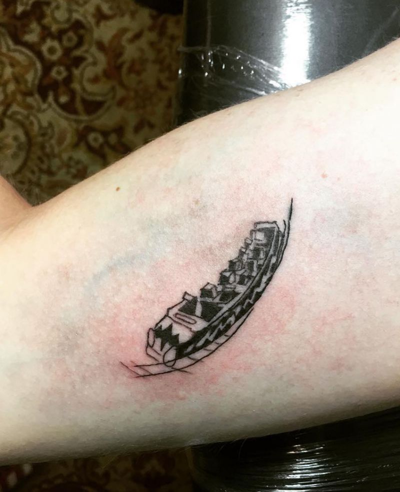 30 Cool Roller Coaster Tattoos You Need to See